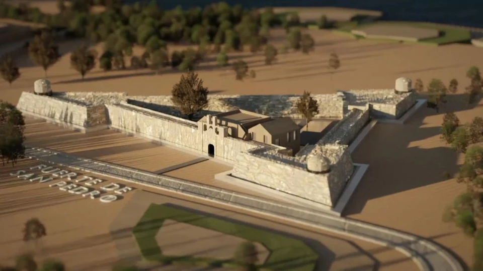 A miniature 3D reconstruction of Fort San Pedro in Sinulog x Game of Thrones.